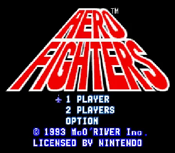 Aero Fighters (USA) screen shot title